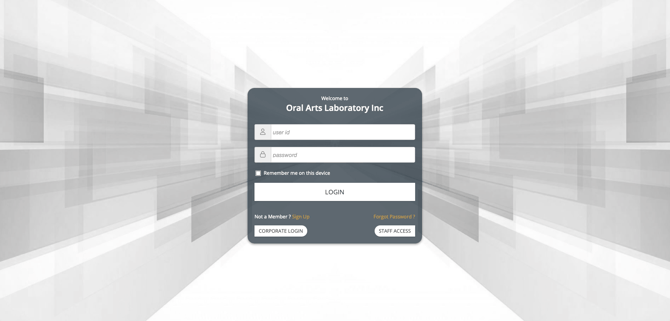 Oral Arts Customer Poral